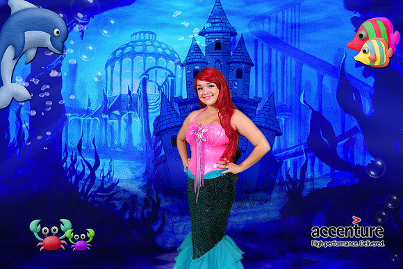 Little Mermaid Theme Green Screen