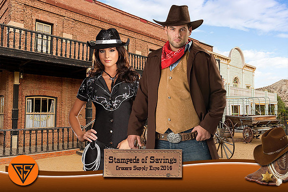 Rodeo Themed Green Screen Photography