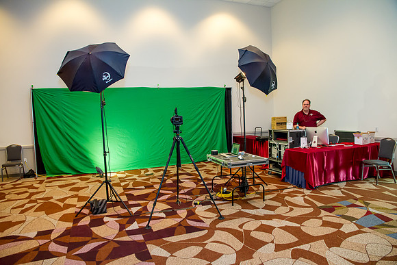 Green Screen Photography Station at Houston Event Photography